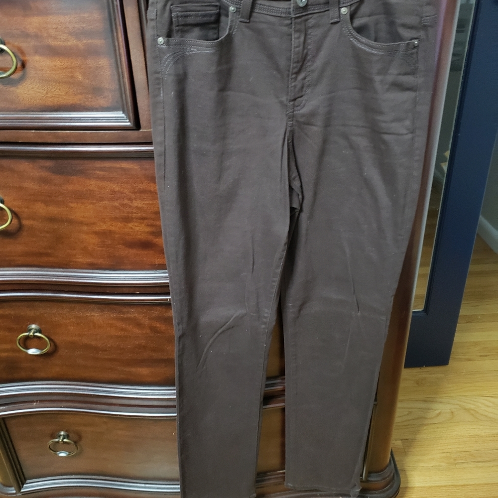 Style & Co, Dark brown women jeans, straight leg, size 10 L